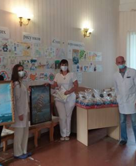 Конкурс рисунков среди детей сотрудников больницы на тему борьбы и профилактикиновой коронавирусной инфекции (COVID-19)