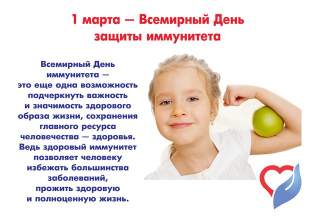 1 марта- Всемирный день Иммунитета