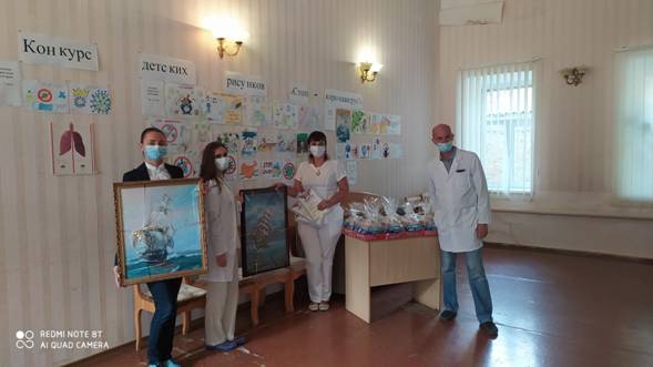 Конкурс рисунков среди детей сотрудников больницы на тему борьбы и профилактикиновой коронавирусной инфекции (COVID-19)